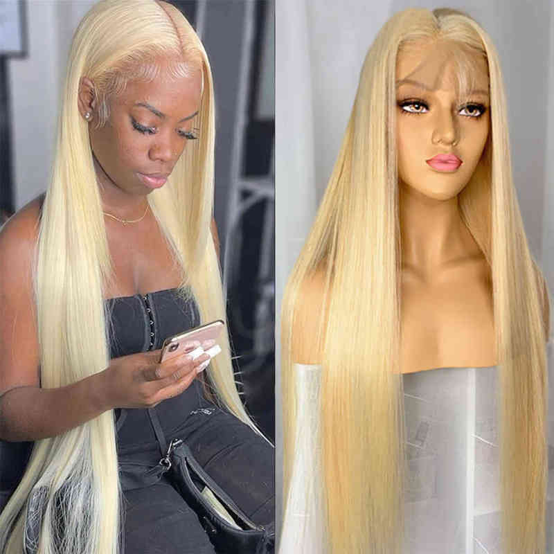

Cosplay wigs 613 Blonde Frontal Straight Human Hair s For Black Women 28 30 Inch 13x4 13x6 HD Transparent 613 Lace Front Wig, 13x6 hd lace