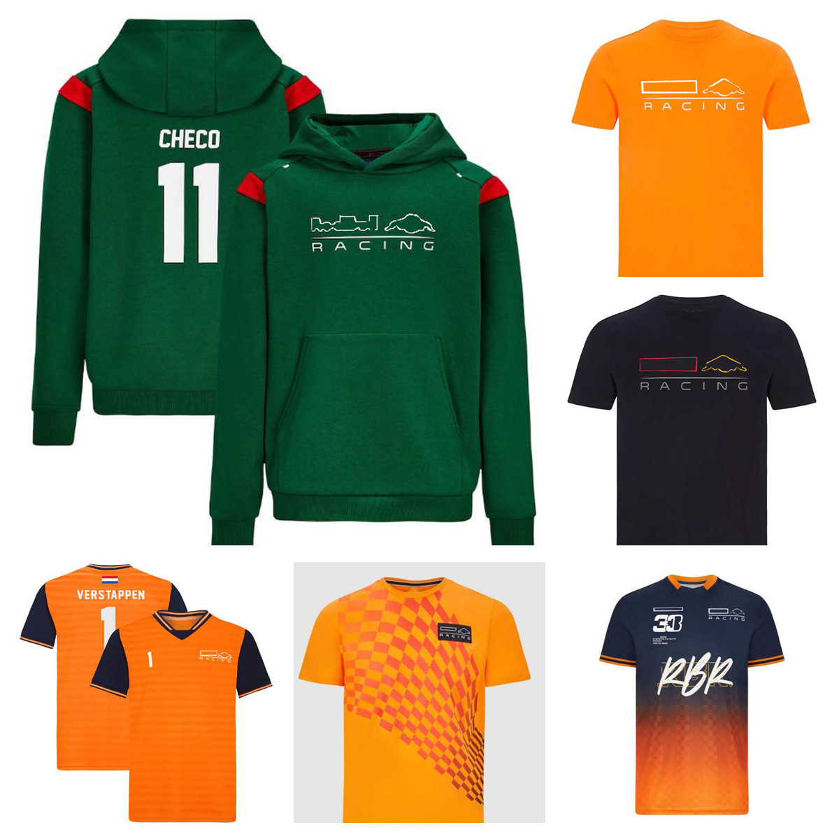 

F1 Formula 1 hoodie summer racing T-shirt with the same custom