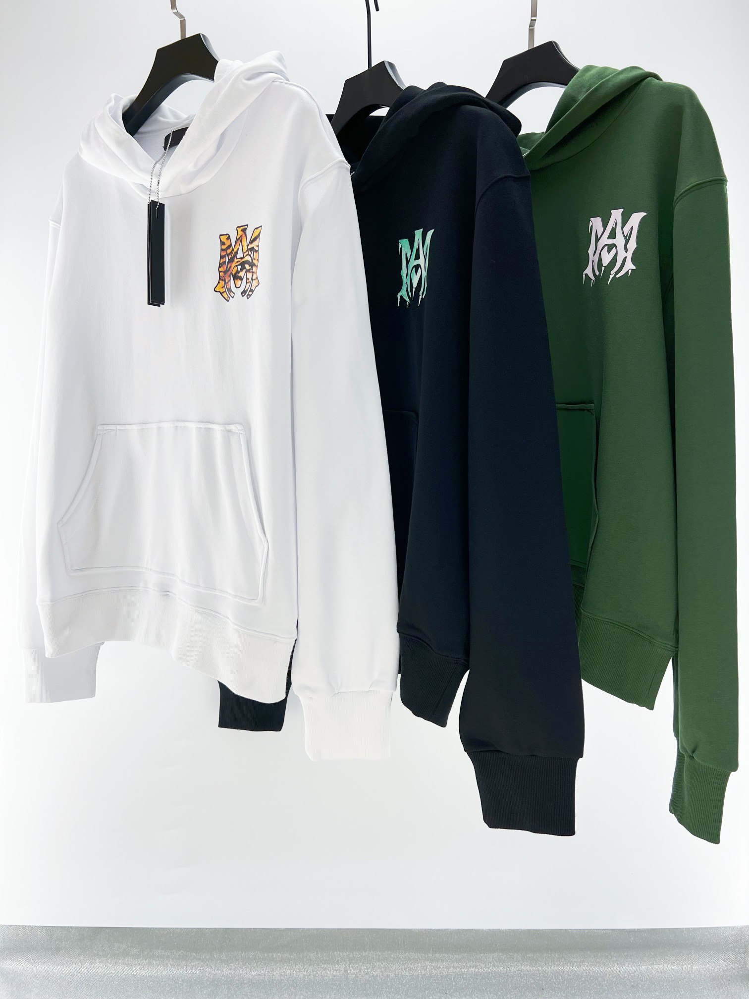 

Autumn and winter mens and womens fashion loose version hoodie US size designer hoodie high quality printed design luxury men hoodies, Green