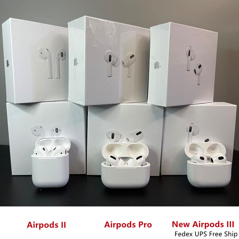 

Airpods 3 airPods Pro Air Pod gen 2 3 4 Wirless Earphones ANC GPS Wireless Charging Bluetooth Headphones In-Ear With Serial Number Fedex UPS, Valid serial number