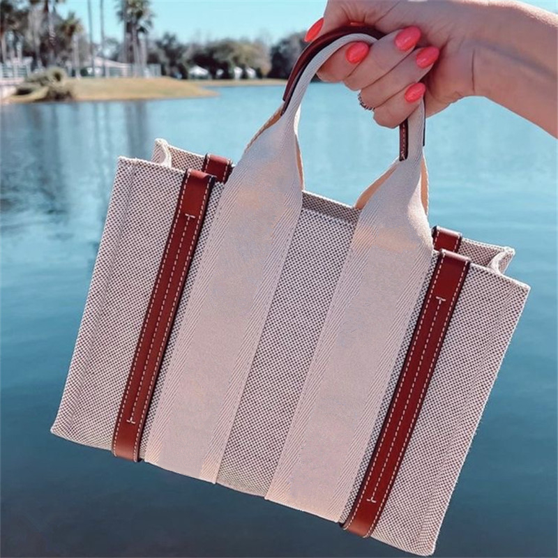 

Top Women handbag WOODY Tote shopping bag handbags canvas fashion Large Beach bags luxury designer travel Crossbody Shoulder satchel Wallet, Small shoulder straps