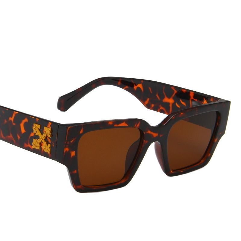 

2022 New Fashion Square Sunglass Personality Snowflake Glass Korean Street Shooting Eyewear Trend