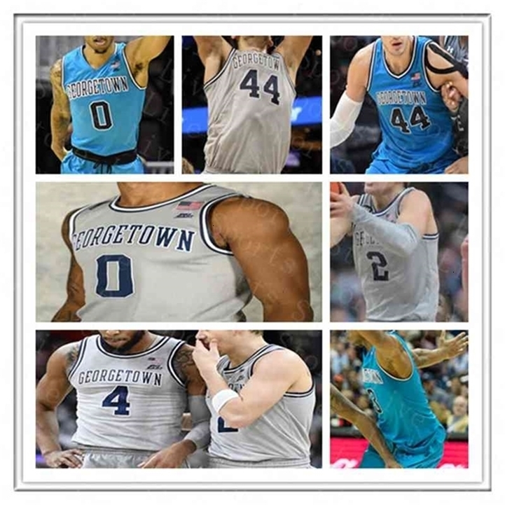 

Xfl20 2021 Men Basketball College Georgetown Jerseys JAHVON BLAIR JAMORKO PICKETT MAC MCCLUNG OMER YURTSEVEN JAGAN MOSELY TERRELL ALLEN Custom, Gray