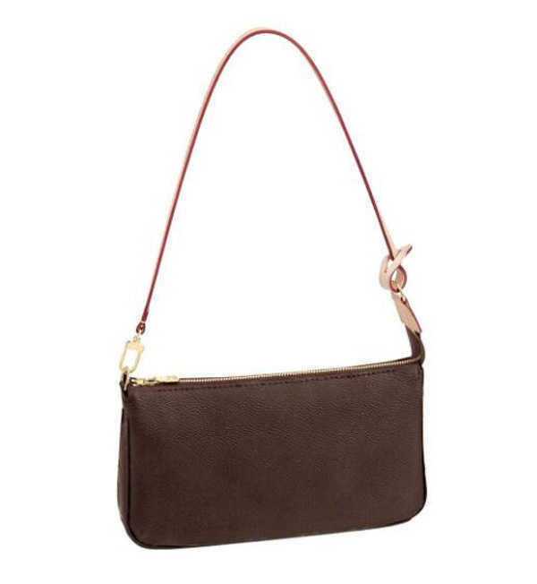 

Women Luxurys Designers Bags Shoulder Bag Mini Handbags Pochette Accessories Crossbody Wallet Womens Purses Card Holder Messenger Purse, Brown