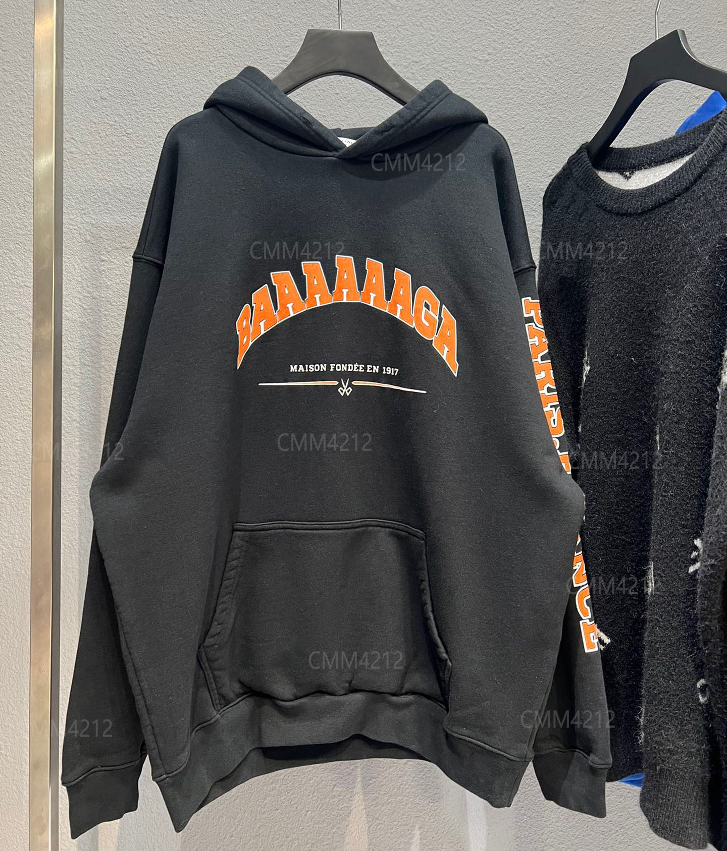

Men's Plus Size Hoodies & Sweatshirts in autumn / winter 2022acquard knitting machine e Custom jnlarged detail crew neck cotton cf86w3wS, Black