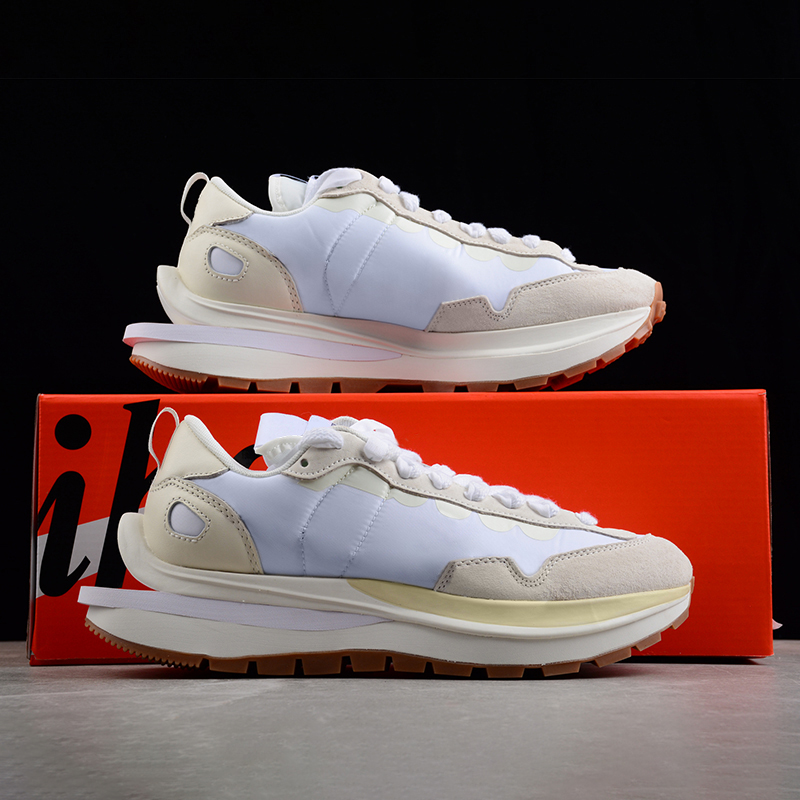 

With Box Top Men Sacai Running Shoes Women VWaffle Black Royal Fuchsia Tour Yellow Villain Red Walking Sneakers Trainers Eur 36-45, Color 2