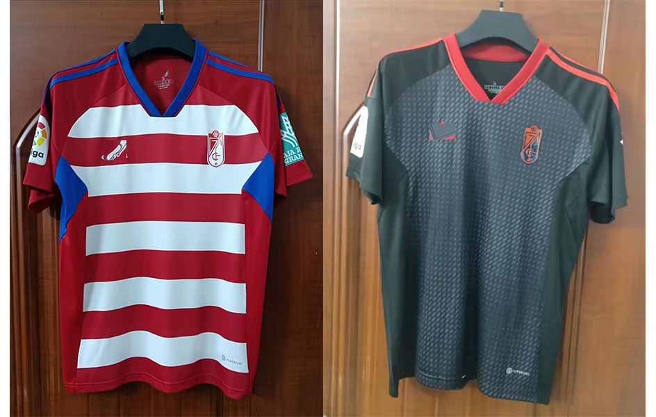 

22-23 Granada Club de Futbol Soccer Men's T-Shirts fan edition Polos shirt PALACE embroidery summer outdoor sports football training shirt, No 1