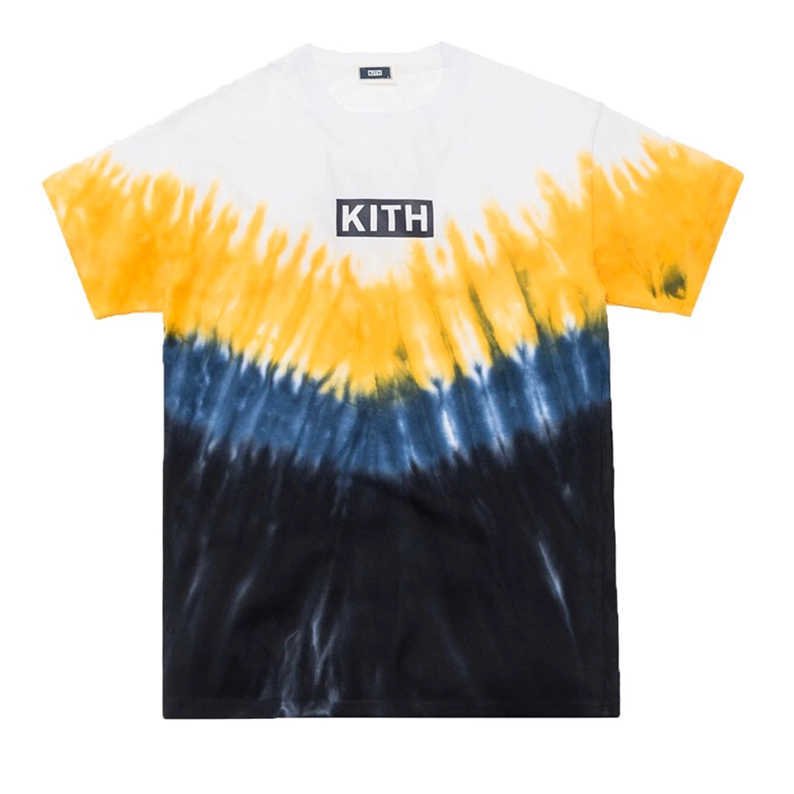 

Men's T-Shirts [VV] own kith summer tie dye tee box summer tie dyed short sleeve T-shirt, Chart