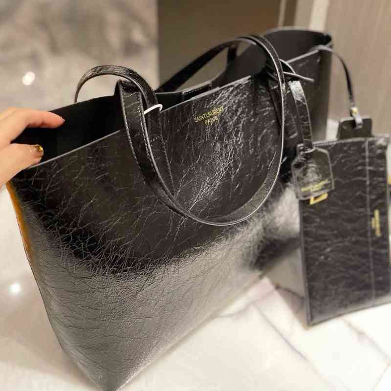 Handbag Paris Designer Brand Luxury Chain Tassel Shoulder Bag Siant Lourent Manhattan Niki Women's Trendy Leather Retro Versatile Lady Purse