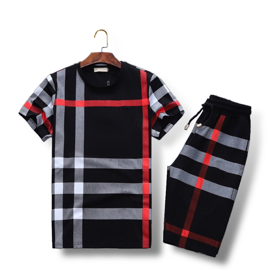 

22SS Top lovers cotton designer Jogging Tracksuits fashion sportswear suit men luxury clothes summer running wear T-shirt short-sleeved sports two-piece suit M-3XL, 21