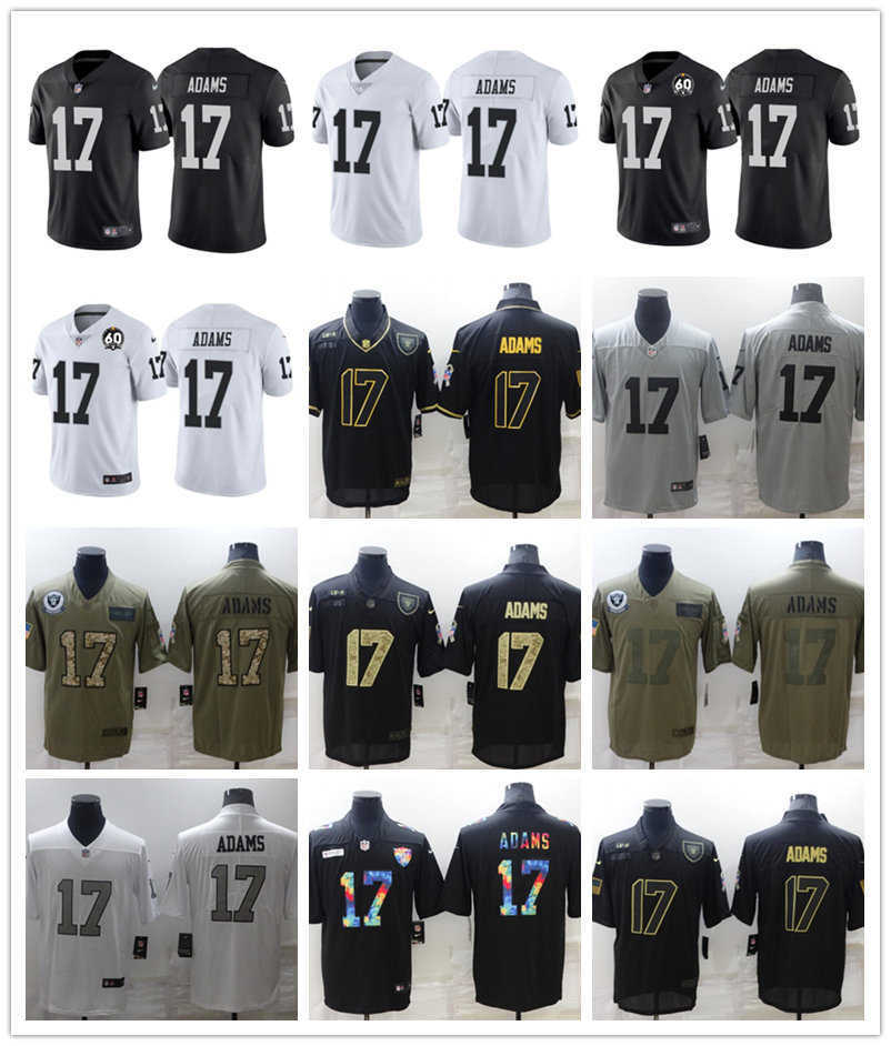 

Football Jerseys Las Vegas''Raiders''MEN 17 Davante Adams Crucial Catch USA Camo 2022 Salute To Service Stitched Limited football Jersey