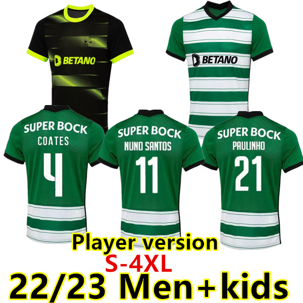 

S-4XL Sporting CP 22 23 Lisboa soccer jerseys Special Lisbon Jovane Sarabia Vietto COATES ACUNA home away 2022 2023 Stromp Kit Clube men kids football shirt adult tops, 22/23 home player