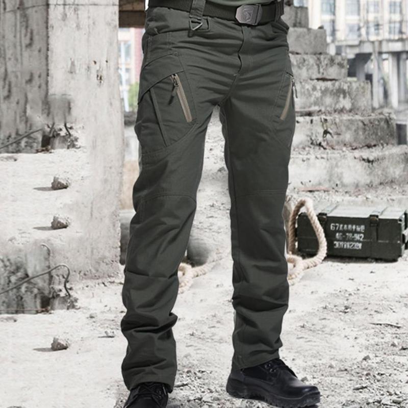 

Men's Pants Fashion Cargo Wear-resistant Solid Color Casual Trousers Lightweight Work PantMen's, Black