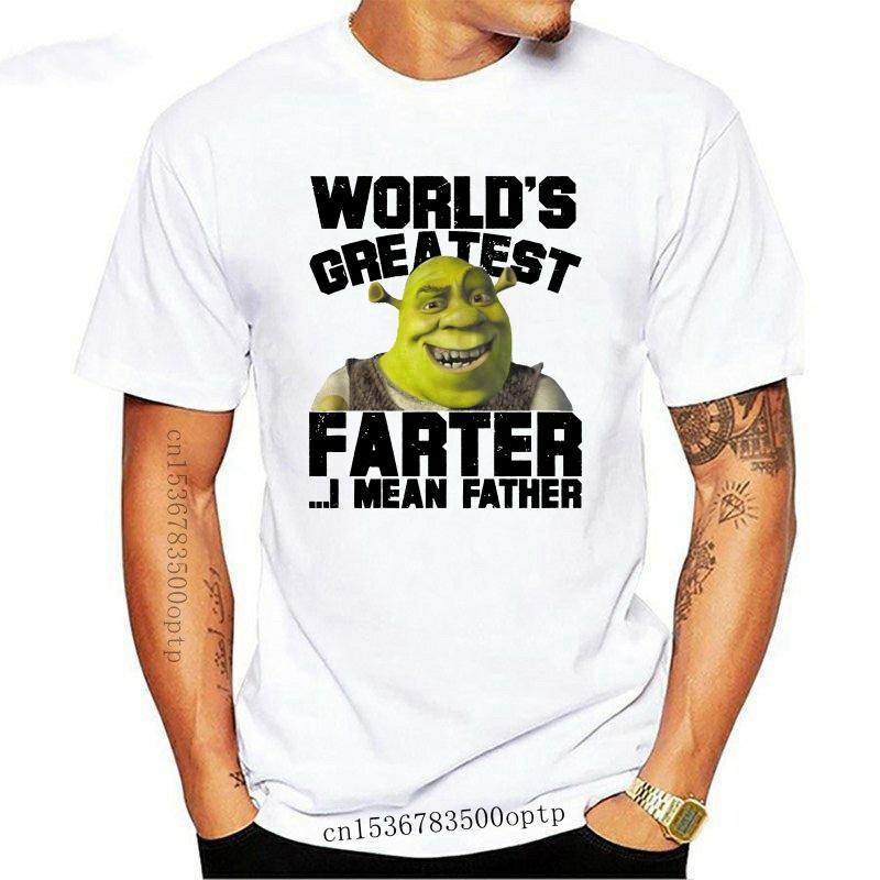 

Men's T-Shirts Shrek Kids Movie Worlds Greatest FARTER I Mean Father Adult T-Shirt Cotton Tee Shirt CustomizeMen's, Greenmen