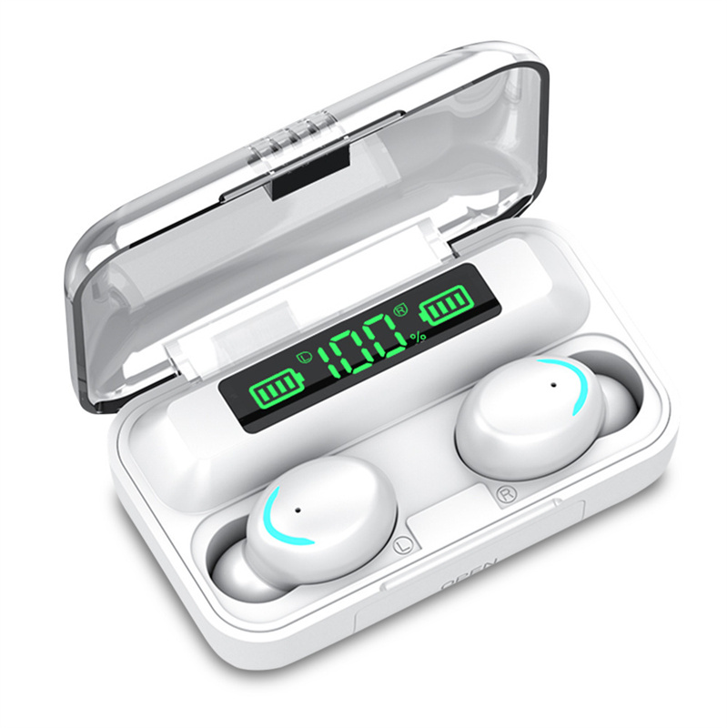 F9-5C TWS wireless earphones Earphone HIFI Bass Wireless bluetooth headphone Touch 8D Stereo Music Earbuds Headset headphones