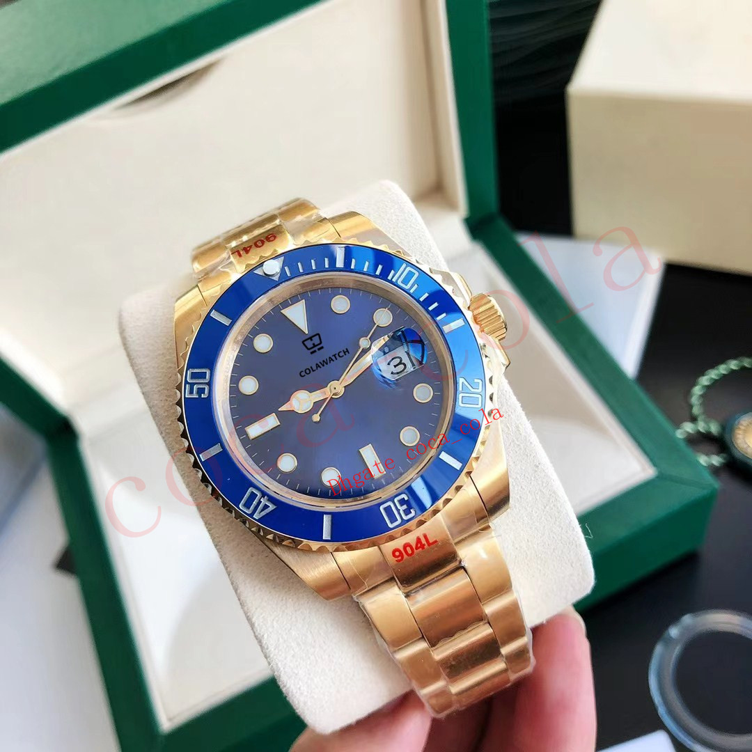 

Fashion waterproof watches A brand-new Date 41mm Stainless 904L Steel Blue dial Watch stable Japan Movement Mechanical (Automatic) men Wristwatch