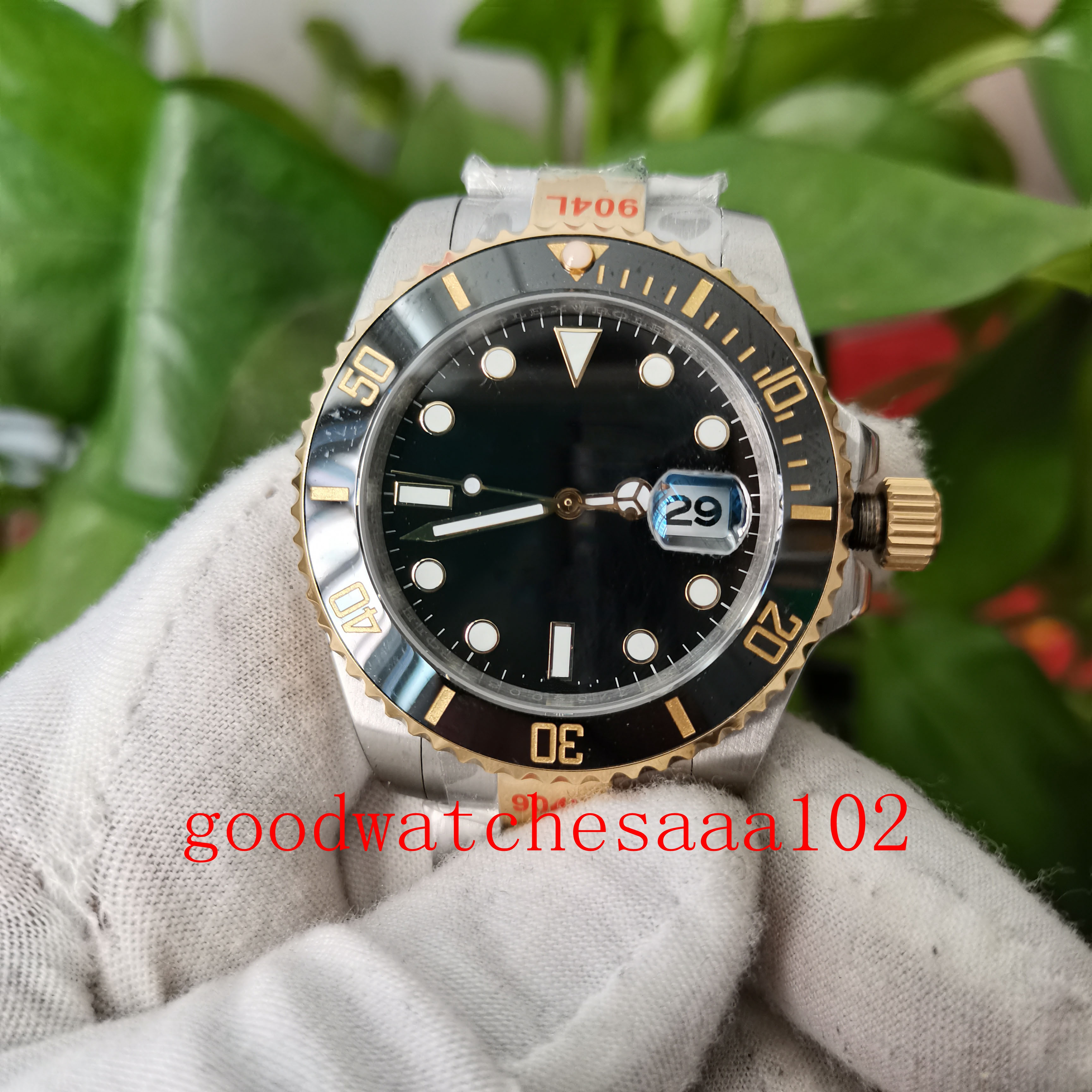 

U1 factory Super Quality Watch Mens Automatic Eta 2183 Black Diall 116610 116613 126613 Two Tone Gold Stainless Steel bracelet Mechanical Watch Men's Wristwatches