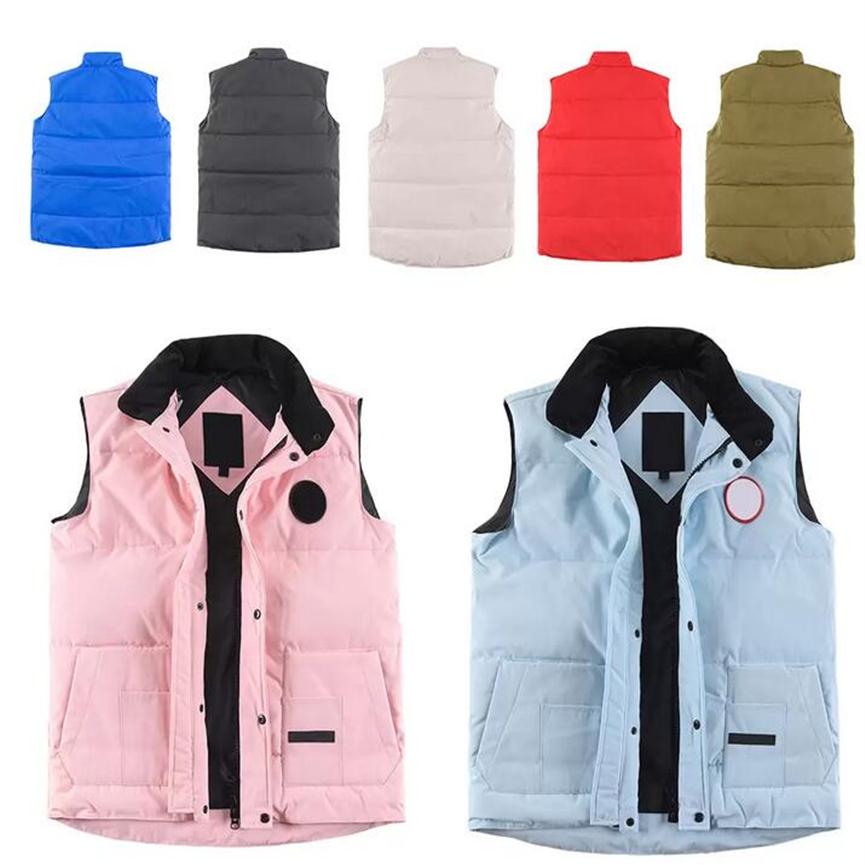 Feather Autumn Winter Canada USA style Mens down jacket real vest black label goose Fashion Men Women gilet parka bodywarmer Advan303E