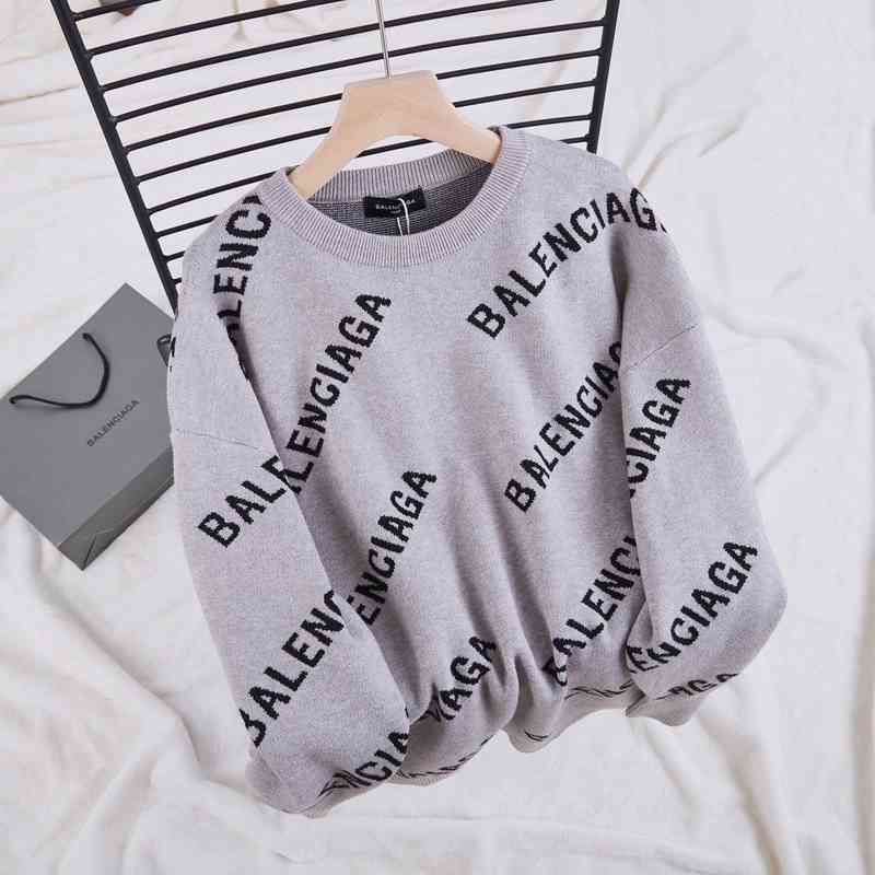 

top brand Fahion hoodies balencaigas'ss designer men's sweaters 2022 autumn and winter New Paris BB family letter wo lovers' fashion br ins thin white, Gray