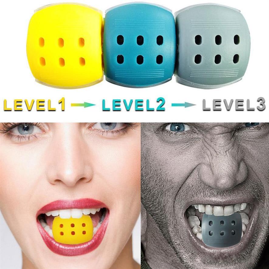 

3 Levels JawLine Exercise Jaw Line Exerciser Fitness Ball Neck Face Toning Jawrsize Jaw Muscle Training Supplies292E