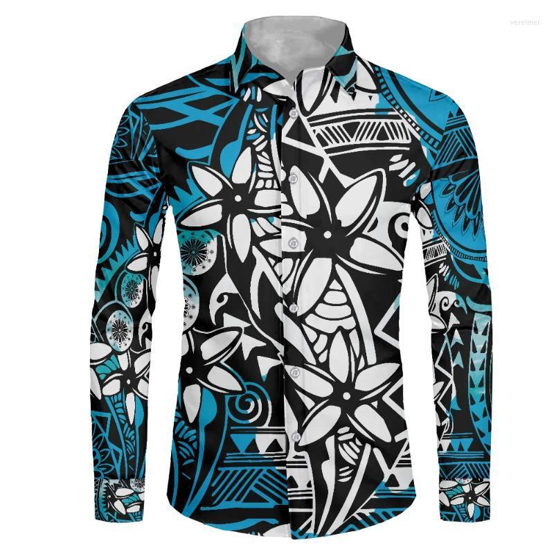 

Men's Dress Shirts Wholesale Polynesian Long Sleeve Shirt Men Custom Logo Plus Size For Elegant Wedding Party Mens ShirtsMen's Vere22, Ysfb00213f70