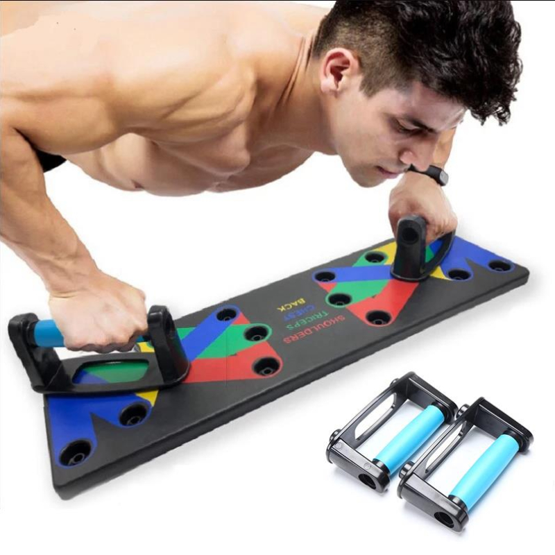 9 in 1 Push-Ups Stands Rack Board&Jump Rope Male Comprehensive Fitness Bracket Exercise Body Building Training System Sport Home Gym-image-776210118