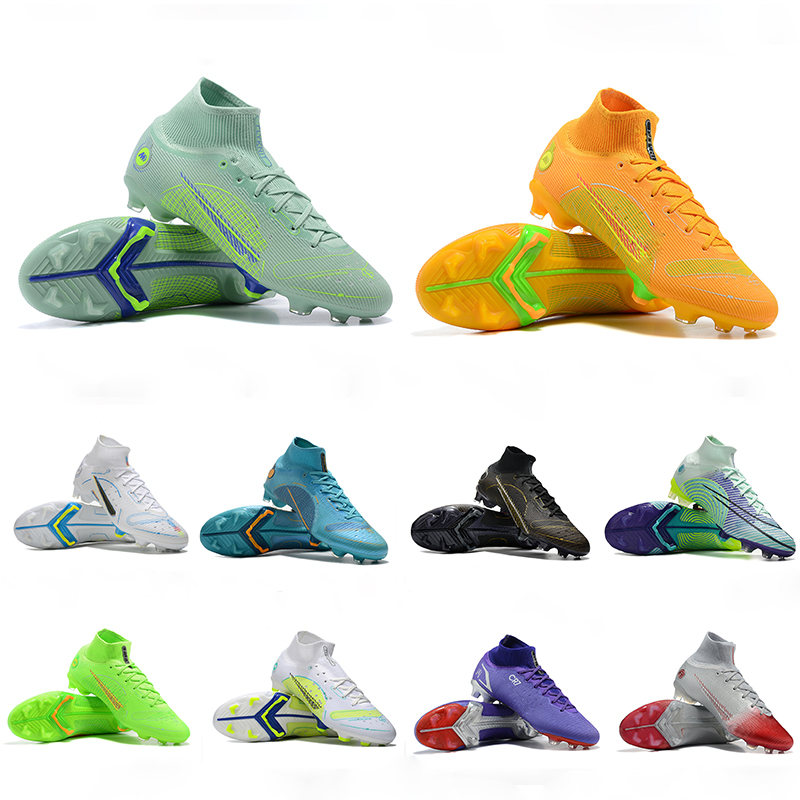

Soccer shoes Mercurial Superfly 8 Elite FG Custom BY You Colors Cristiano Ronaldos Boots Light Marine Dream Speed Black Cleats Chlorine Blue FOOTBALL Boot, Color 1