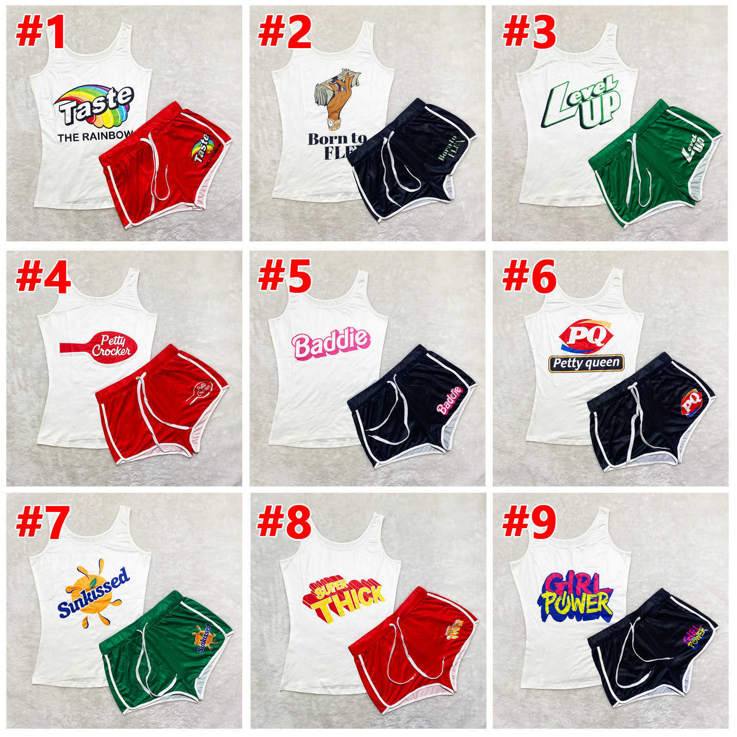 

2022 Designer Sports Tracksuits For Womens Two Piece Set Yoga Pants Outfits Letter Printed Suspenders Vest Shorts Sportswear, #8