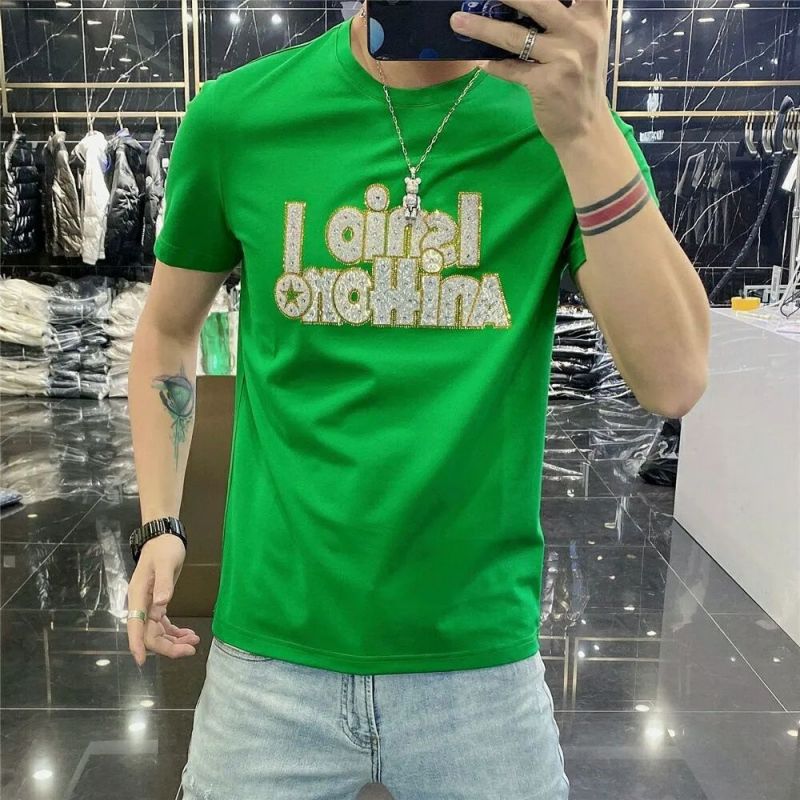 Mens fashion t shirt Designers Men S Clothing Black White Green tees Short Sleeve women's casual Hip Hop Streetwear tshirts Plus size-image-767338768
