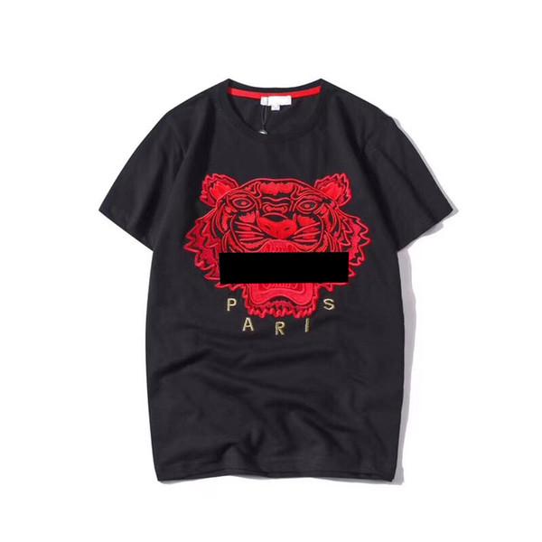 Hommes T-shirt Luxurys Designers Chemises pour hommes T-shirt Tiger broderie avec lettres t-shirts à manches courtes Tops décontractés