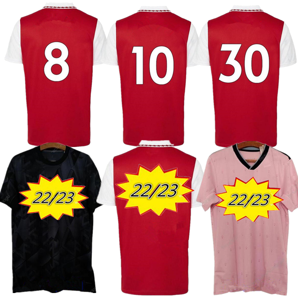 

22 23 Fans Version Soccer Jersey 2022 gunners ODEGAARD THOMAS PEPE SAKA TIERNEY HENRY WILLIAN SMITH ROWE 2021 2022 football shirt Kid sets uniform