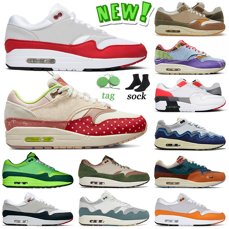 

New 2022 Fashion 1 87 Sports Running Shoes OG Anniversary Bests Friend Oregon Ducks Obsidian Patta Monarch Magma Orange Concepts Far Out Mens Women Sneakers Size 36-47, A33 36-45