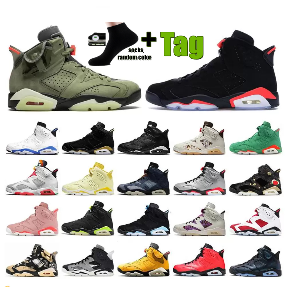 

2022 Top Quality Mens Boots Shoes 6s Jumpman 6 Basketball Shoes designer Cactus Jack Black Infrared Sneakers Carmine Hare DMP Electric Green Gatorade Trainers, I need look other product