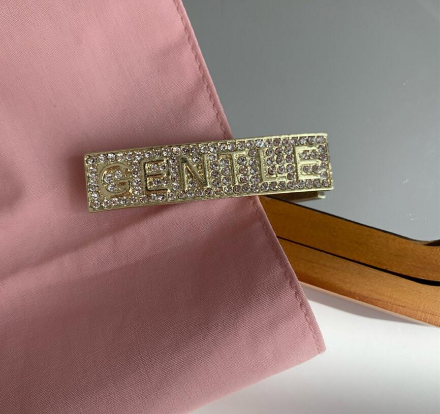 

Korean Alphabet Hair Clips & Barrettes Personality Niche Design Full Diamond Geometric Square Fragmented Headwear Female Fast Delivery