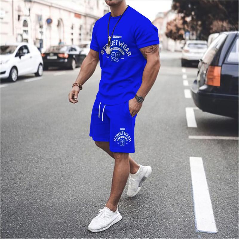 

Men's Tracksuits Summer Men's Tracksuit Number 29 Print Outfits 2 Piece T-Shirt Shorts Suit Casual Stylish Sweatersuit Set Streetwear Cl, Kz-ot8573
