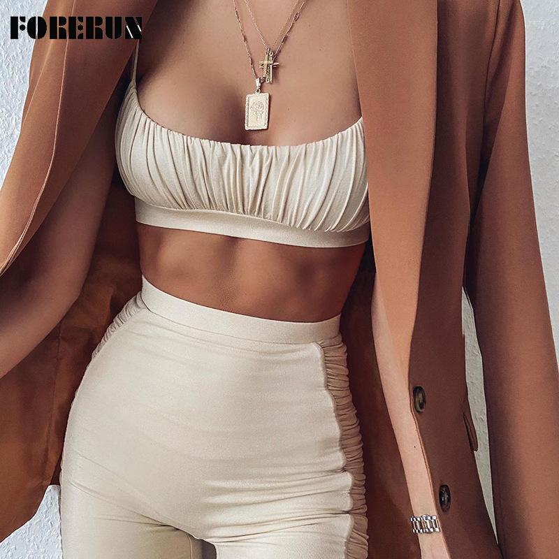 

Two Piece Set Summer Women Spaghetti Strap Ruched Crop Top And Biker Shorts Solid Skinny Sports Suits Matching Sets Women' Tracksuits, Black two piece set