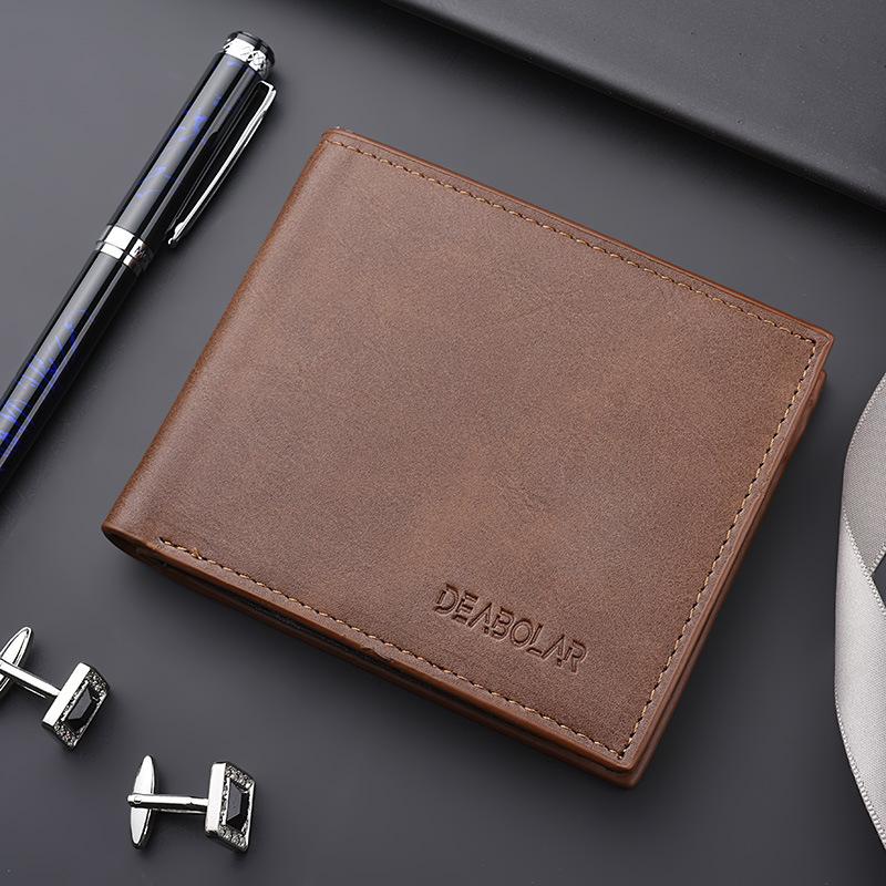 

Wallets Fashion Men Wallet With Coin Bag Zipper Small Money Purses Mini Design Dollar Slim Purse Clip Man WalletWallets, Black