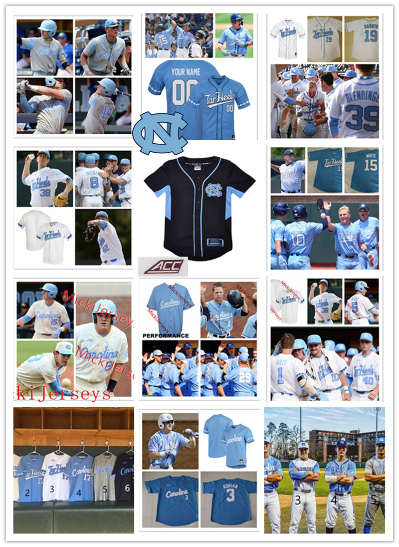 

NCAA Custom UNC North Carolina Tar Heels Stitched Baseball Jersey 34 Caden O'Brien 35 Max Carlson 36 Nik Pry 38 Davis Palermo 39 Brandon Schaeffer 41 Will Sandy Jerseys, Blue5