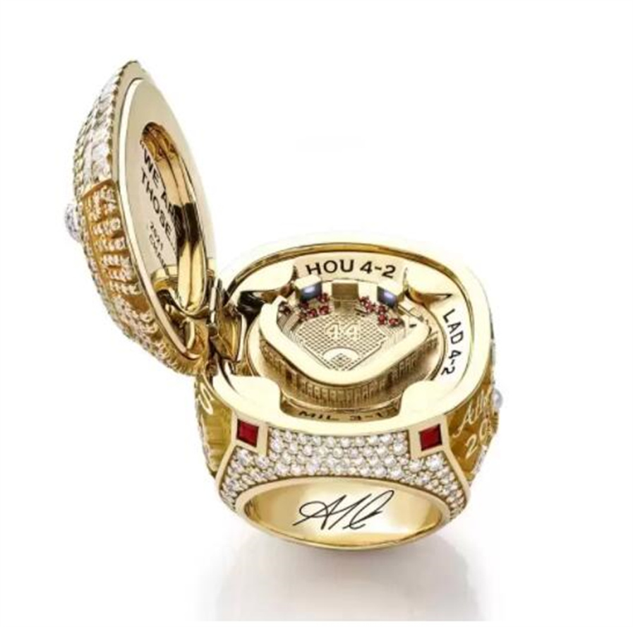 

Top-grade AAA 6 Players Name Ring SOLER FREEMAN ALBIES 2021 2022 World Series Baseball Braves Team Championship Ring With Wooden Display Box Souvenir Mens Fan Gift