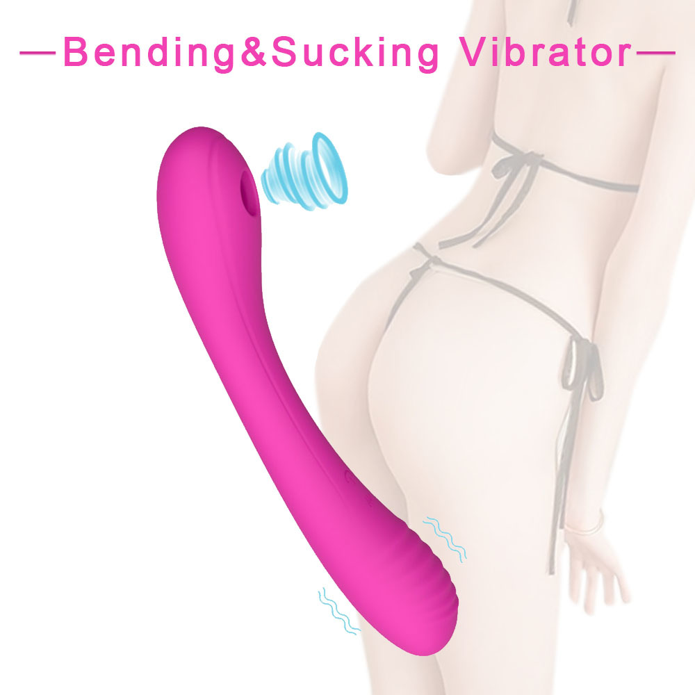 

New Wireless Female Bendable Double Head Clit Sucker Sucking Masturbator Stimulator Erotic for Women sexyual Wellness sexy Toy