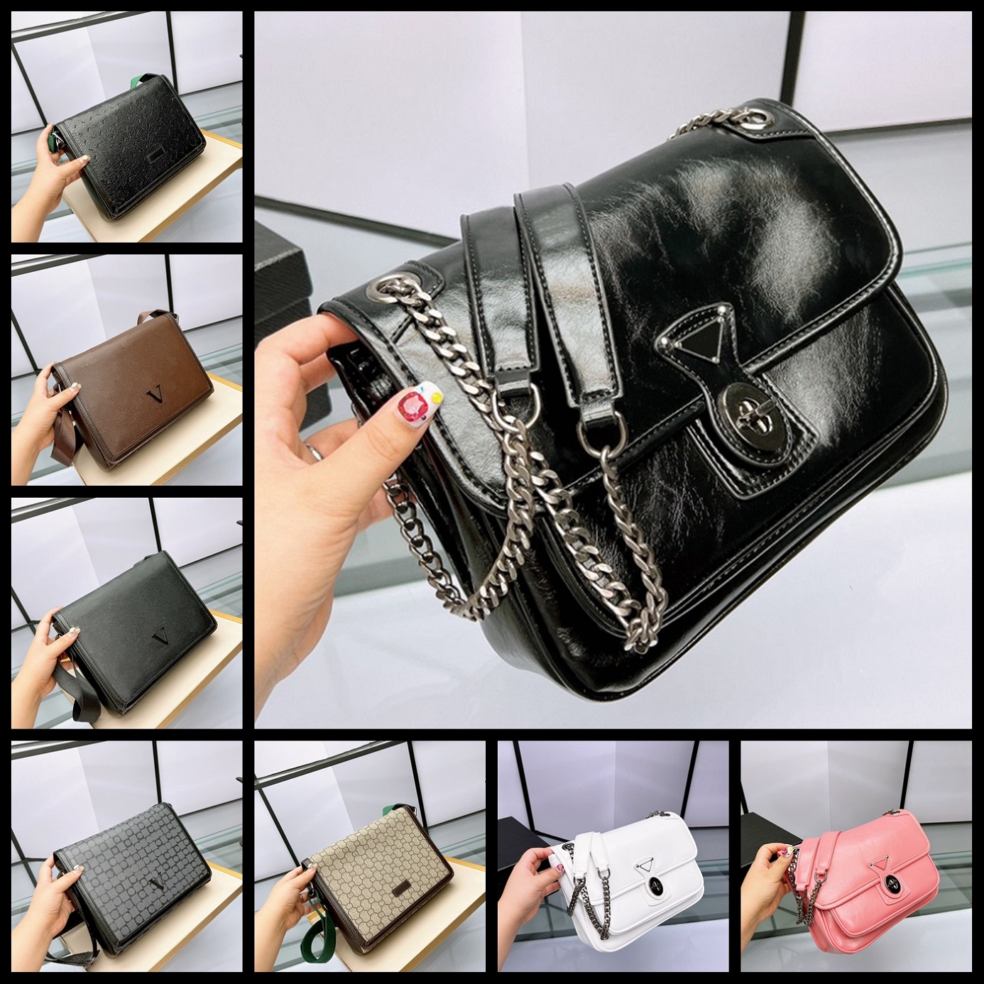 

5A Luxury Purse Designer Bag Italy Brand Handbag Women Crossbody Bag Cosmetic Shoulder Bags Tote Messager Wallet by shoebrand W166 04, #30 dustbag