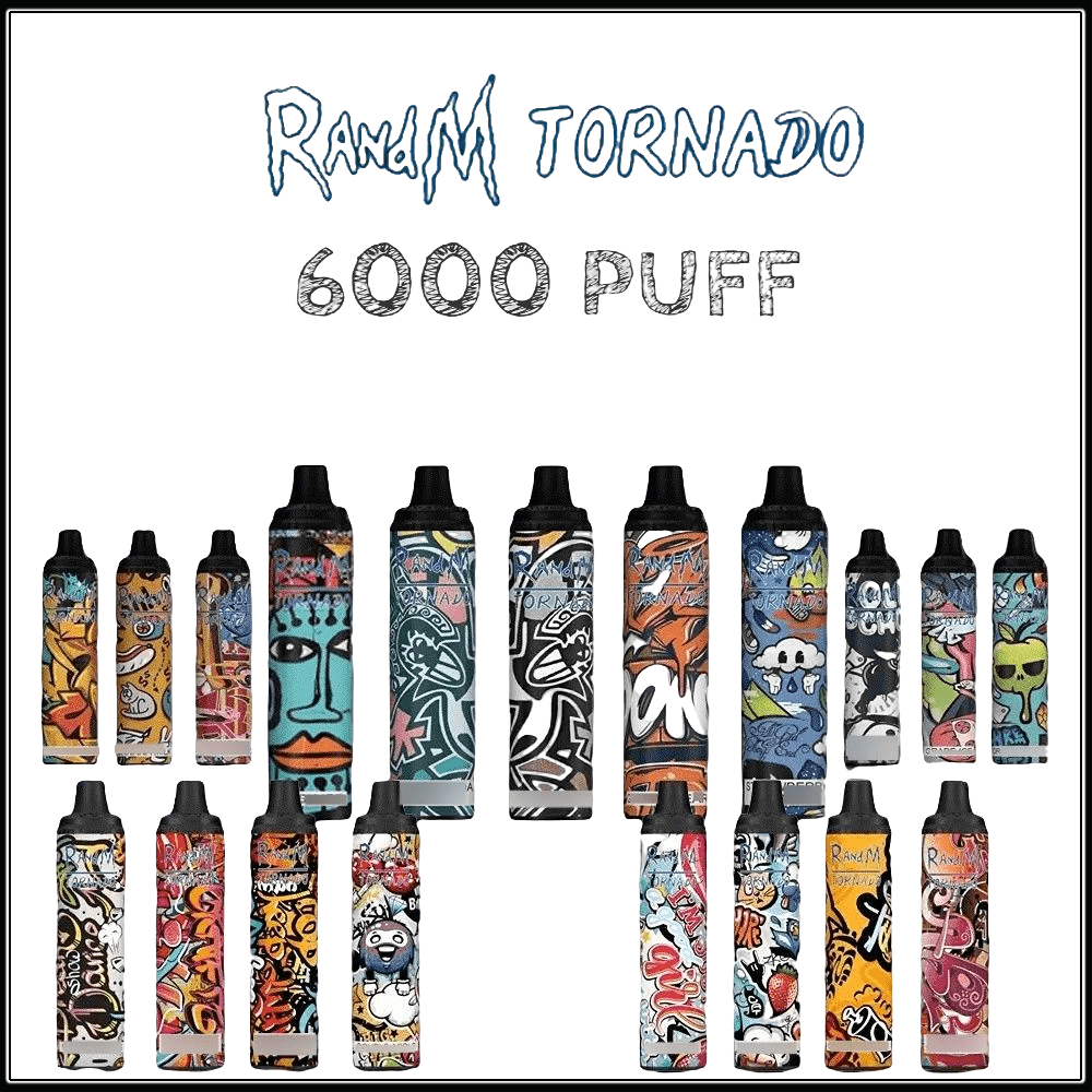 

Authentic RandM Tornado 6000 Puffs Disposable E Cigarette Rechargeable Vape Pen Device 12ml Prefilled Vapor Pod Stick