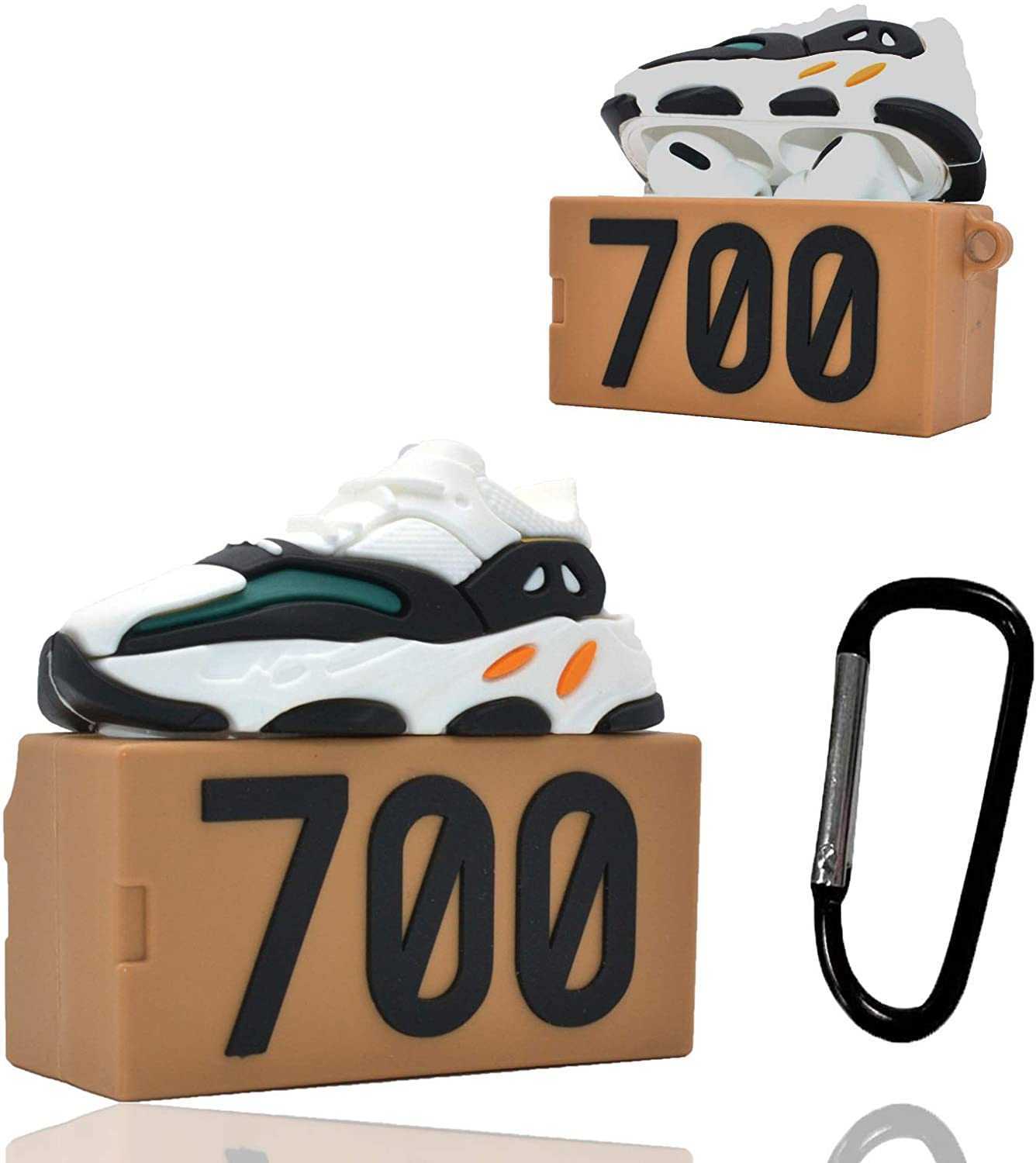 Coque AirPods Pro, Sneaker Silicone 700 Boîte à chaussures Compatible pour Case Apple Airpods, Coque anti-noix de Coconut AirPods PRO