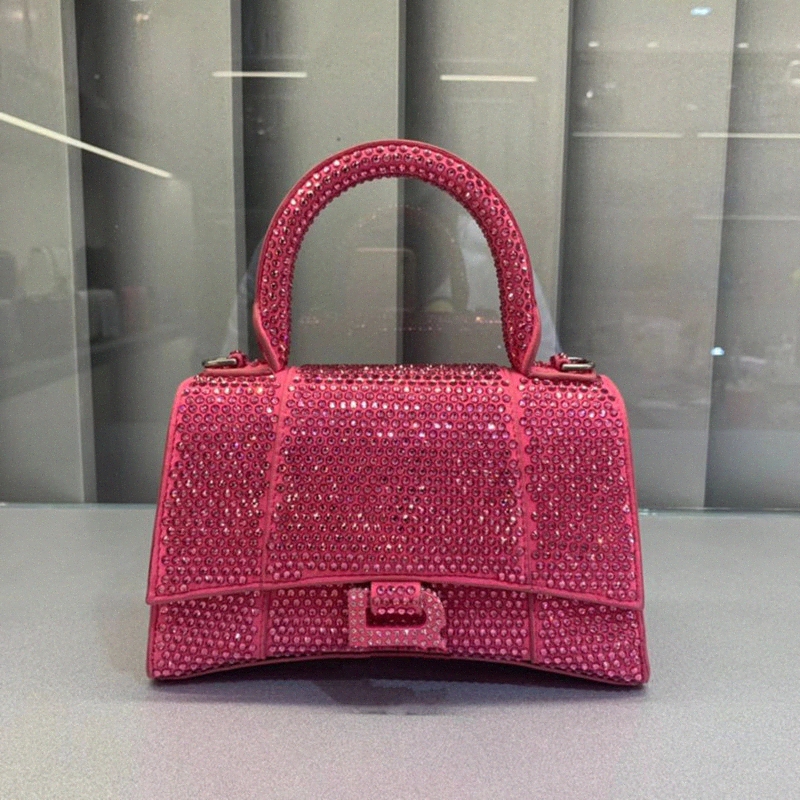 

BlingBling Diamond Designer Hourglass Bag small handbags mini luxurious women crocodile fashion pink black hour glass shoulder womens crossbody bags f0iw#