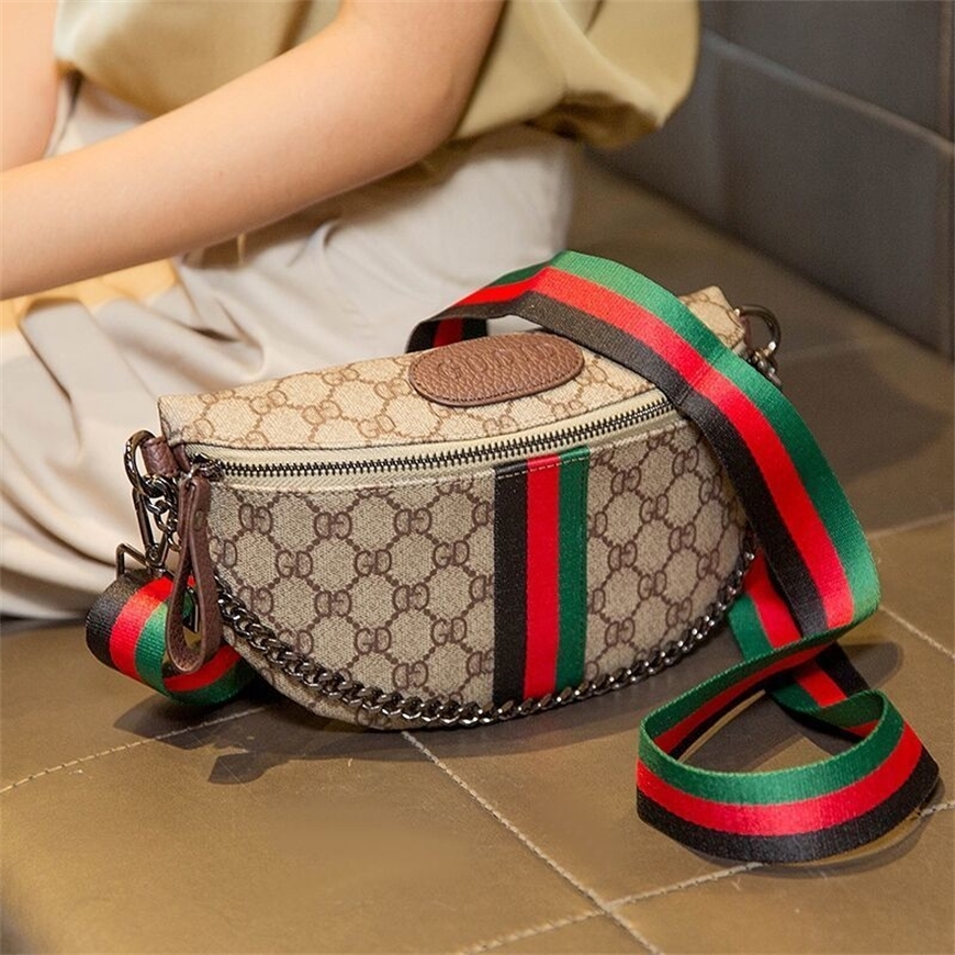 

Purses US Ins chest 2022 new small fashion chain messenger waist bag versatile foreign style net red single shoulder women's Bag Fashion