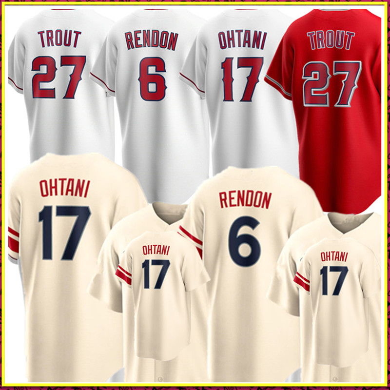 

17 Shohei Ohtani Jersey 27 Mike Trout 6 Anthony Rendon 59 Jo Adell Baseball Jerseys Albert Pujols Zack Cozart Andrelton Simmons Jose Rojas Steve Cishek, Women
