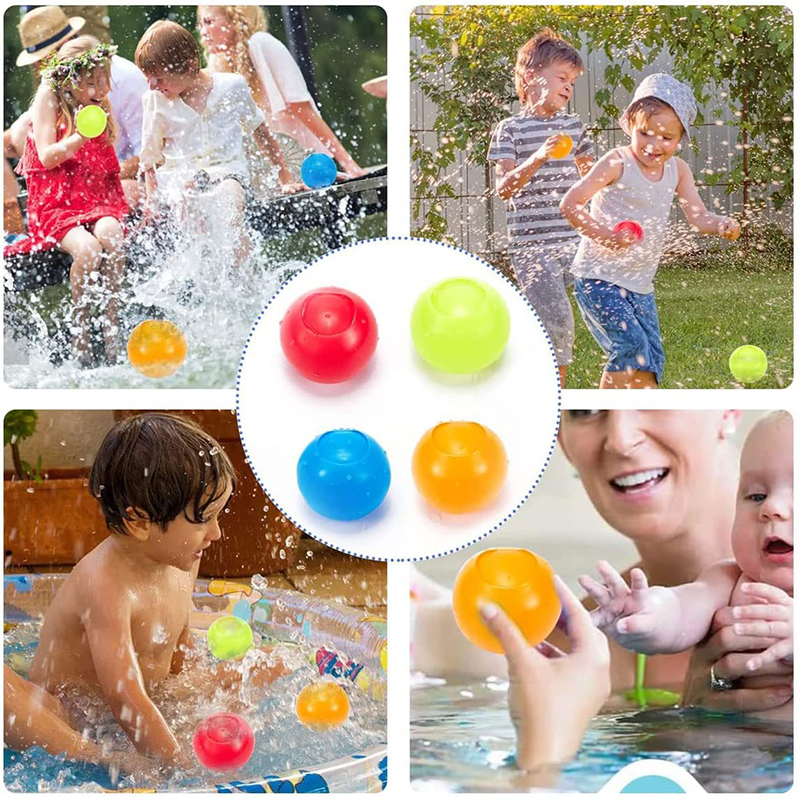 

Summer Fidget toys Water Balloon Reusable Fast Fill Bomb Splash Dip Ball Outdoor Indoor Hitting For Kids Beach Party Supplies, As shown in the figure
