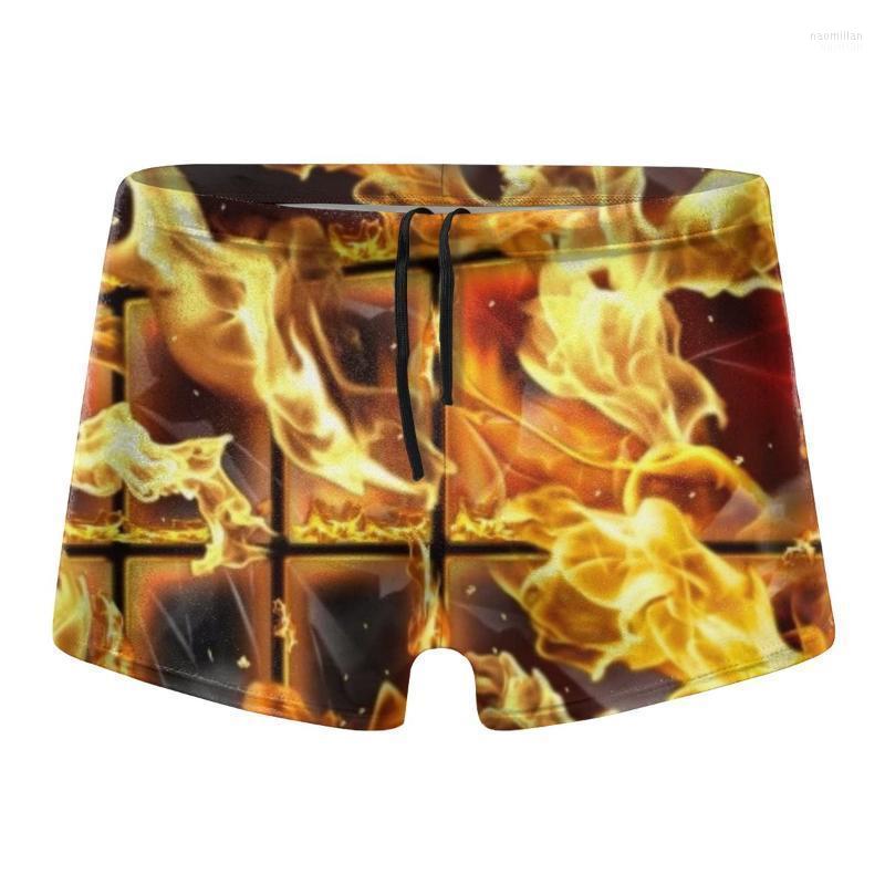 

Men' Shorts Fire Men Swim Trunk Swimming Swimsuit Swimwear BoardshortMen' Naom22