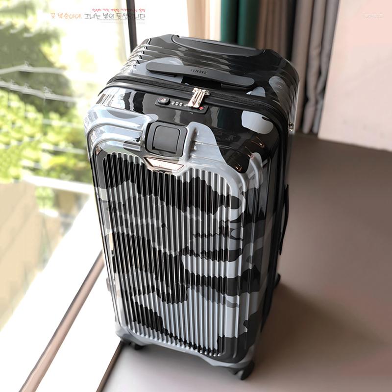 

Suitcases Large-capacity Luggage Travel Trolley Suitcase Men Women 28 Inch Universal Wheel Expandable High-quality Camouflage BlackSuitcases