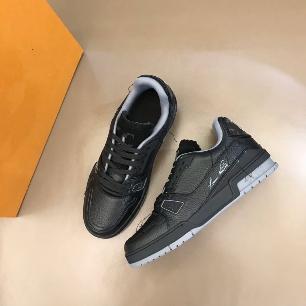 

Designer Fashion Trainer sneaker intage Casual Shoes Virgils alligator-embossed black Grey Brown White Green calf leather French Ablohs Mens Shoe mkjl00005